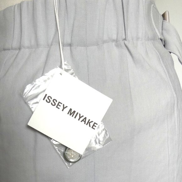 Issey Miyake Maxi Wrap Skirt in Light Gray Size 2 USA Small - Picture 4 of 16